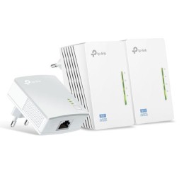÷ Homeplug wifi tp-link tl-wpa4220t kit 300mb av600 con 2 puertos ethernet kit compuesto de dos tl-wpa